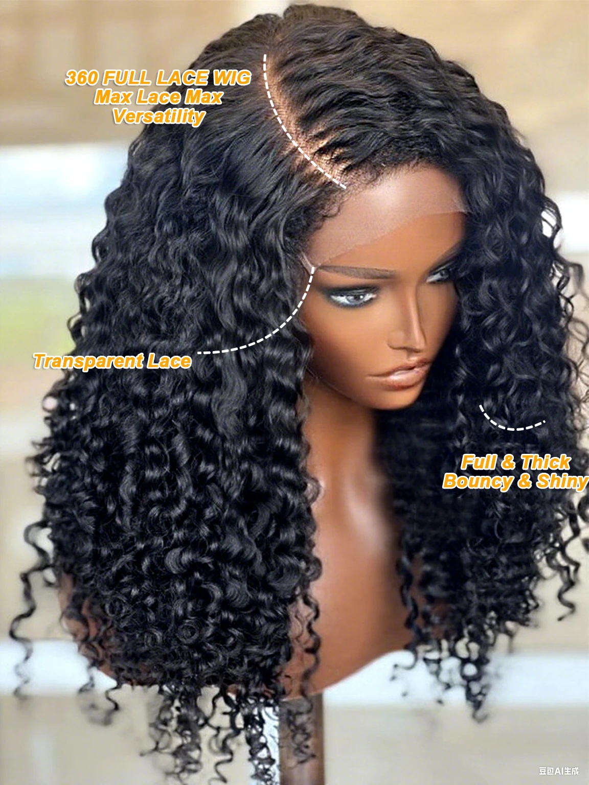 

360 человеческих волос, полный парик шнурка HD парики шнурка Глубокая волна Кружевные фронтальные парики Водные вьющиеся парики фронта шнурка Кудрявые вьющиеся парики 100% человеческие волосы