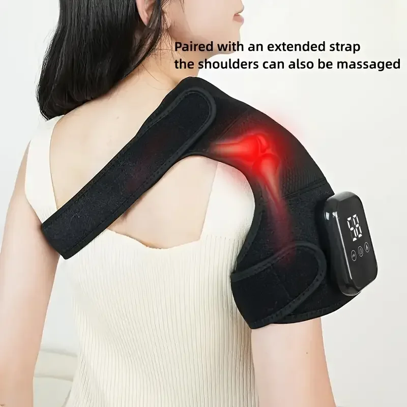 Electric Heated Knee Massager 3 in 1 Joint Elbow and Shoulder Pain Reliever Thermal Vibration Moisture Removal Physical Therapy