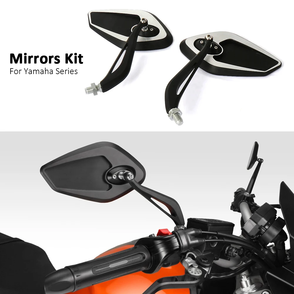 CNC Motorcycle Mirrors Universal Rear View Mirror For Yamaha MT-07 MT09 MT-09 MT-10 XSR700 XSR900 TRACER 900 Tracer 700 XJ6