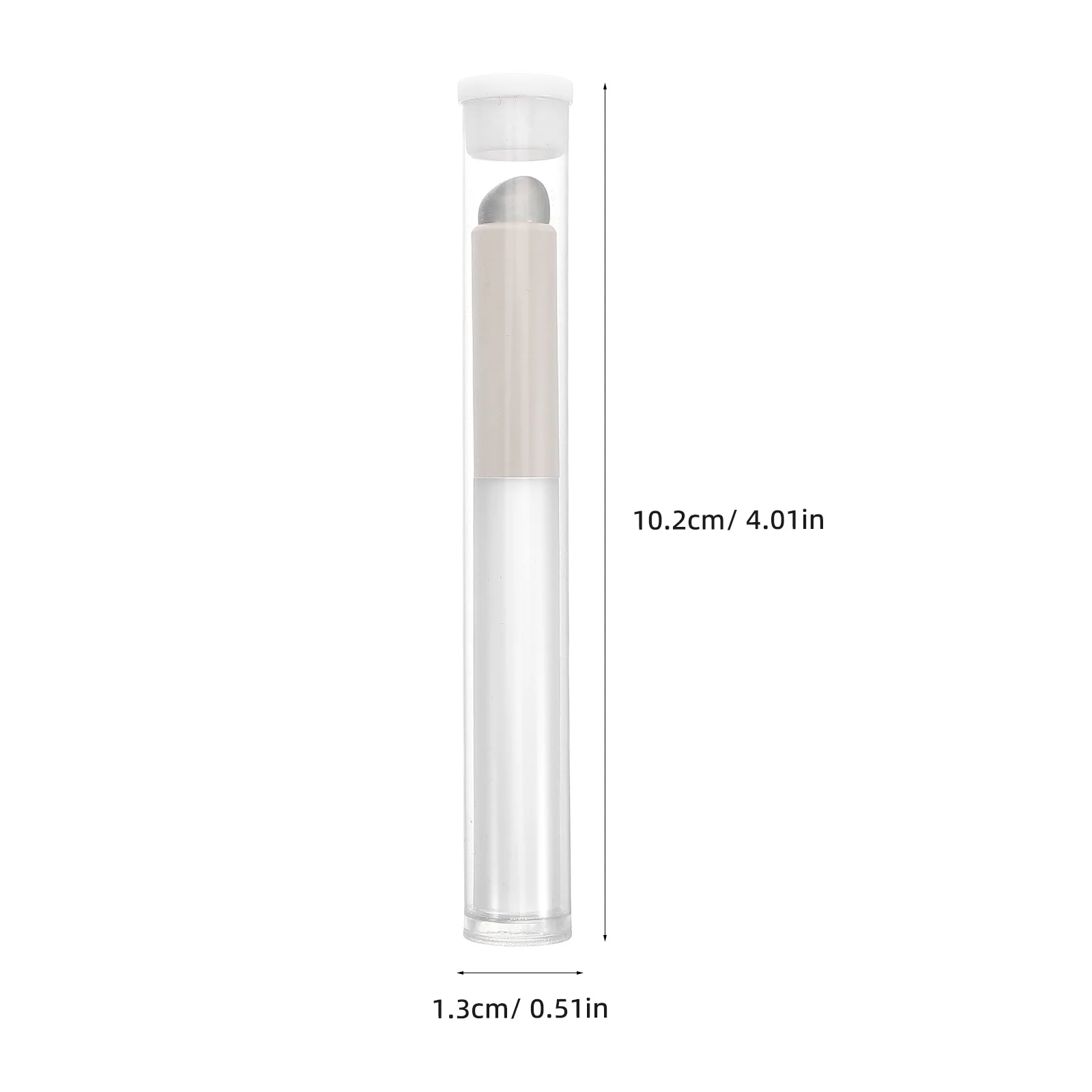 Pequeño cepillo de labios de silicona de cabeza redonda portátil lápiz labial preciso brillo bálsamo máscara corrector aplicador cepillo de maquillaje