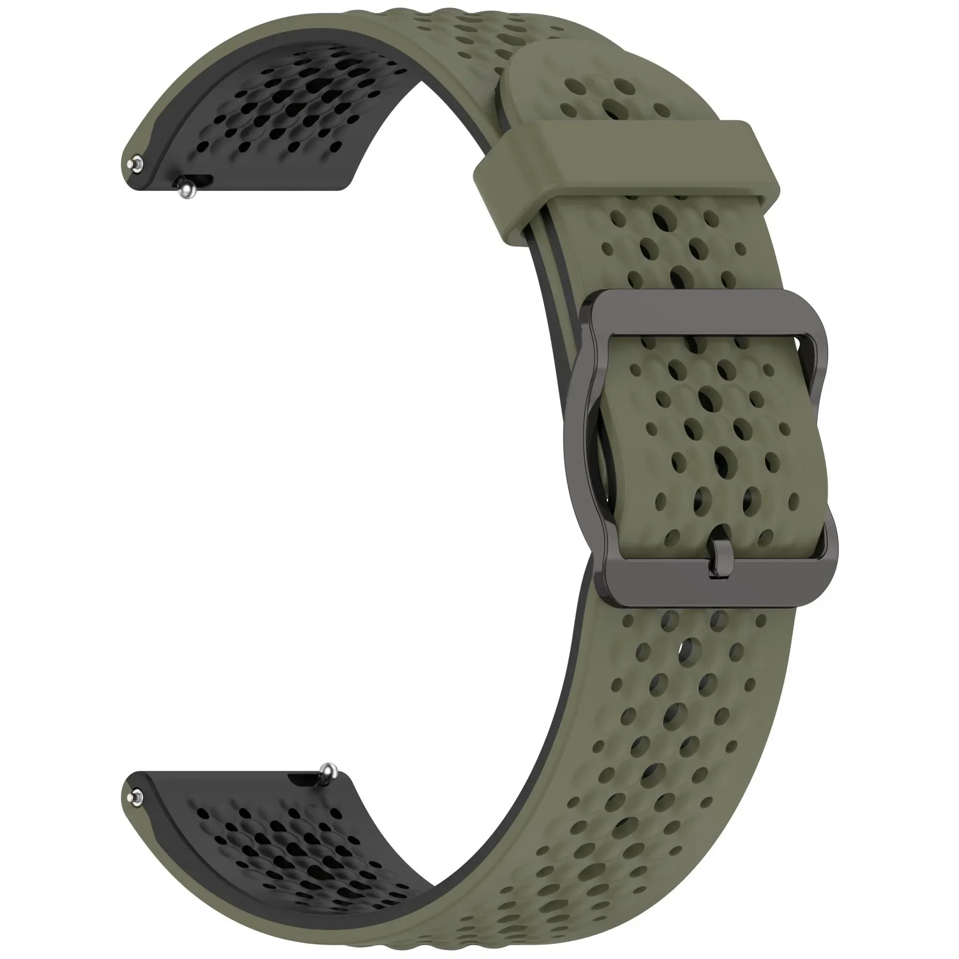 Pulseira esportiva de silicone, 20mm 22mm, para redmi watch 5 active/5 lite, pulseira respirável, samsung galaxy watch 7 6 5 4 40mm 44mm