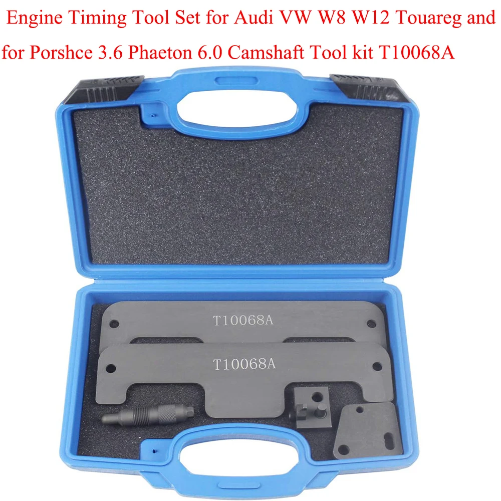 Camshaft Tool Kit T10068A Engine Timing Tool Set for Audi VW W8 W12 Touareg Porshce 3.6 Phaeton 6.0