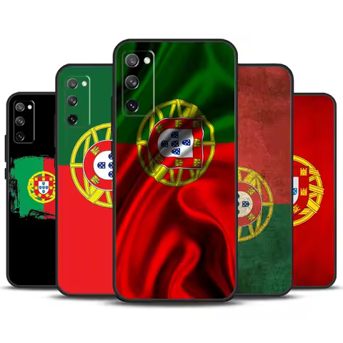 Portugal Flag Funda For Samsung Galaxy S23 Ultra S22 Plus S20 S21 FE S8 S9 S10 Note 10 20 S24 Ultra Case