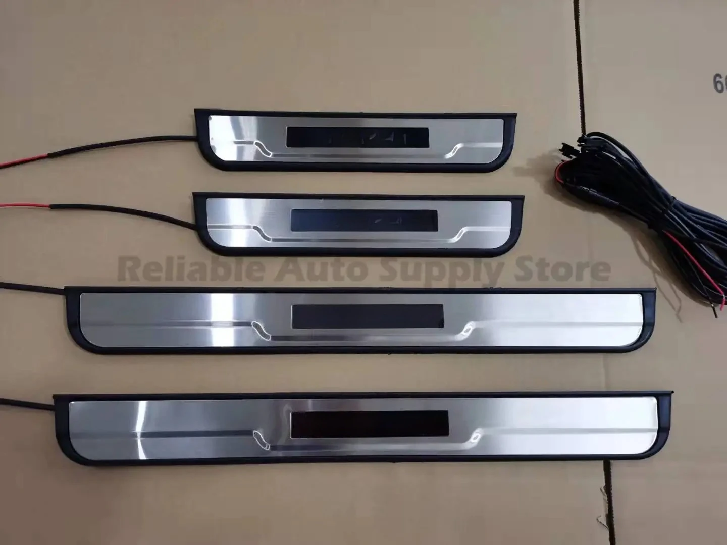 

For Nissan Sylphy Sentra B17 2012-2019 Door Sill Protector Scuff Plate with Welcome Lighting Stylish Durable Design Perfect Fit