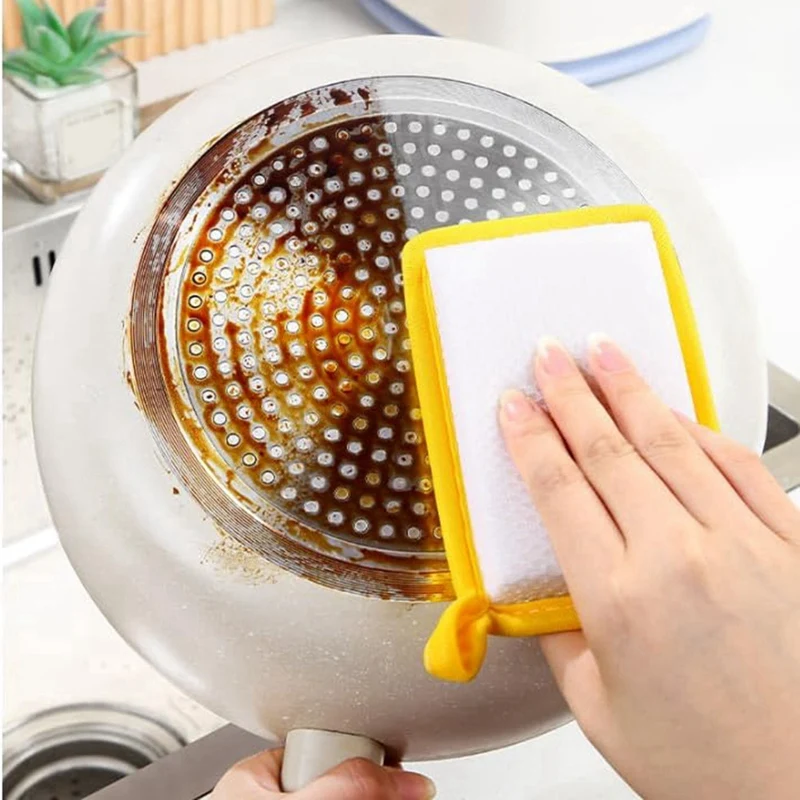 Kitchen Dish Sponge For Washing Dishes Cleaning Kitchen, Dual-Sided Sponges,Multipurpose Sponges For Wet And Dry 10 Pack