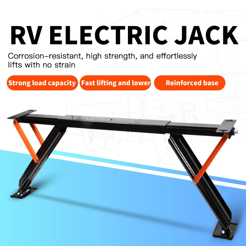 12V Electric RV Jack Stabilizing Legs for Trailers Automatic Support Leg, Parking Hand-Crank Lifting Stabilizer