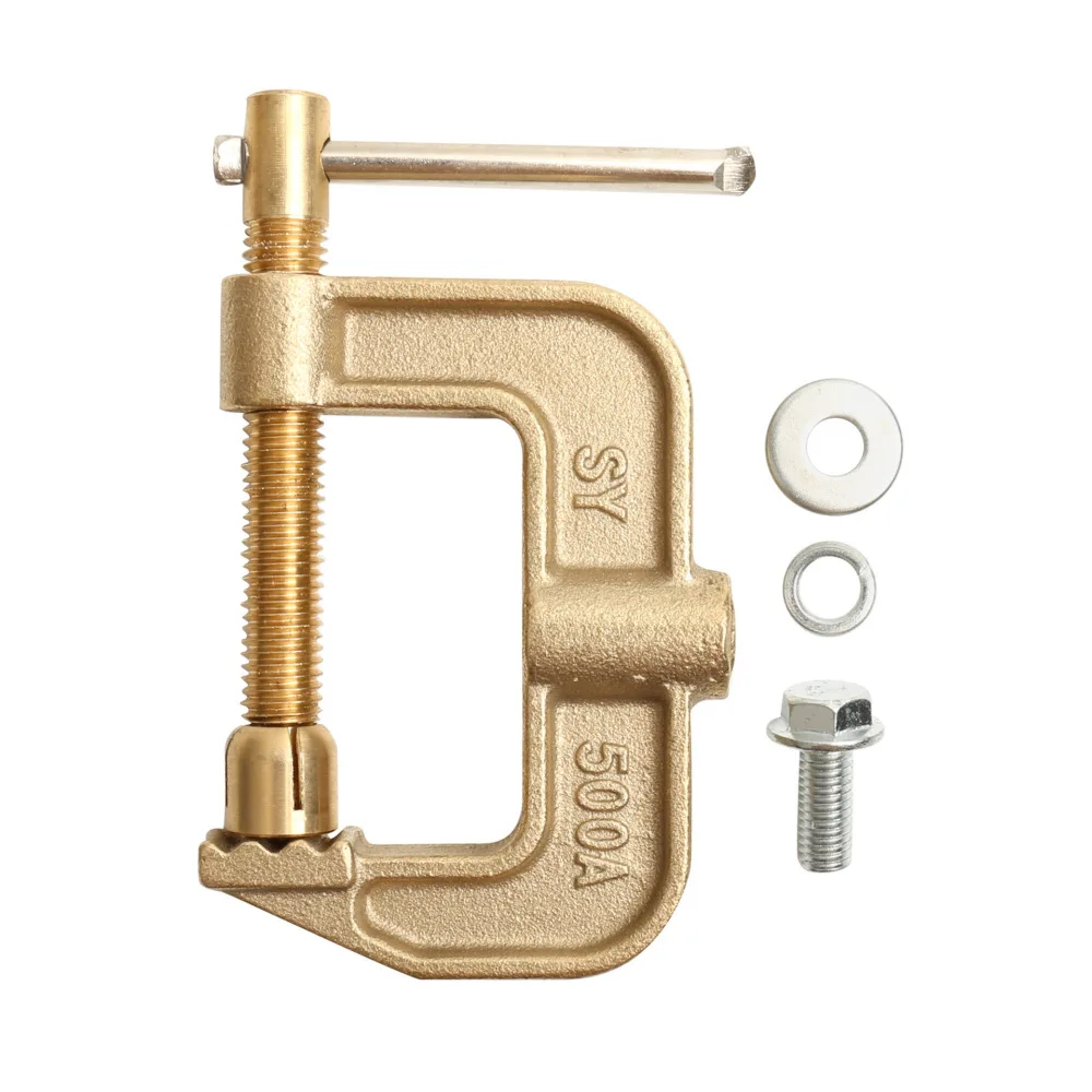 Industrial G Style Earth Clip High Conductivity Welding Grounding Clamp For Metal Processing Welding Machine Hardware