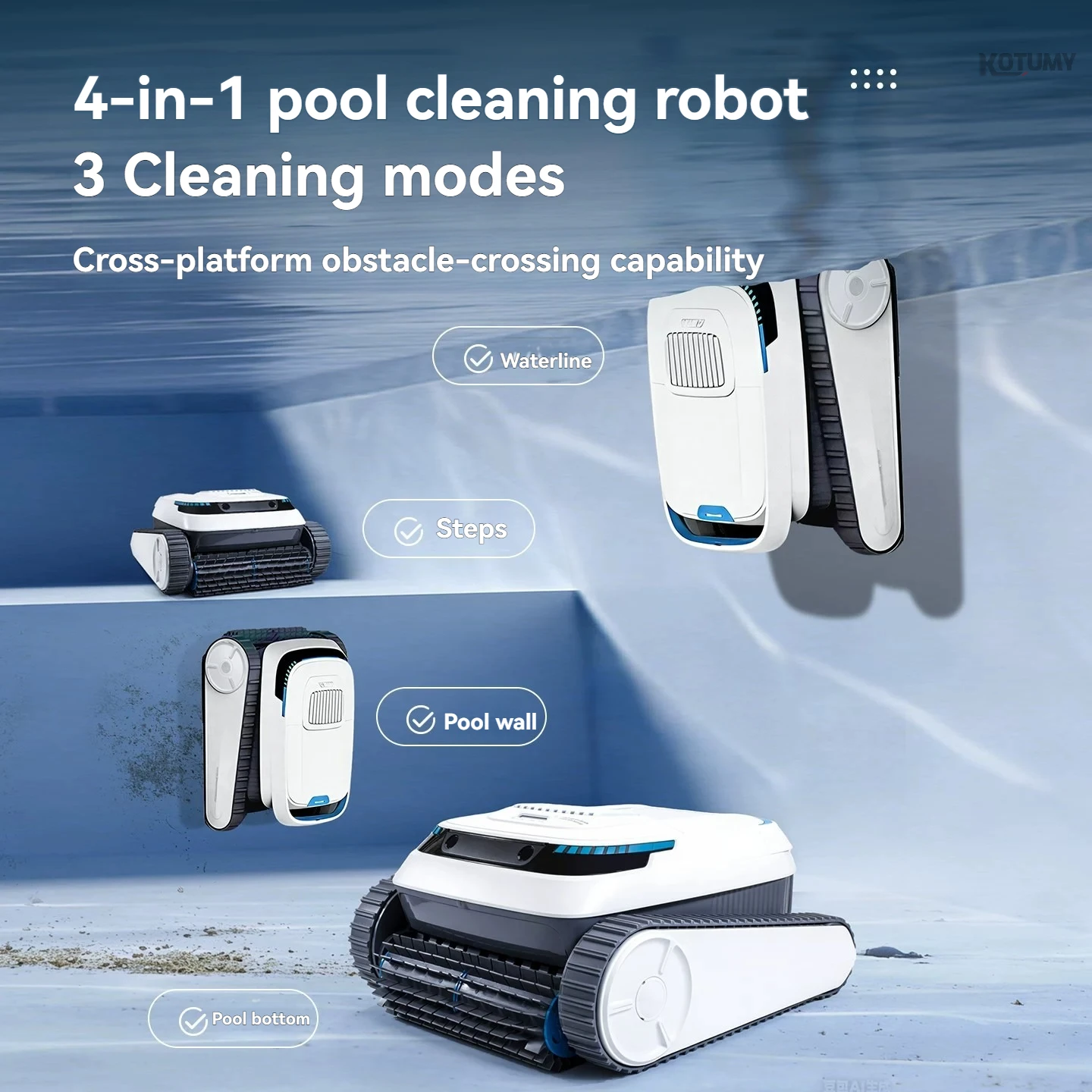 Wall climbing swimming pool robot/underwater vacuum cleaner/swimming pool cleaning machine/fully automatic cleaning machine