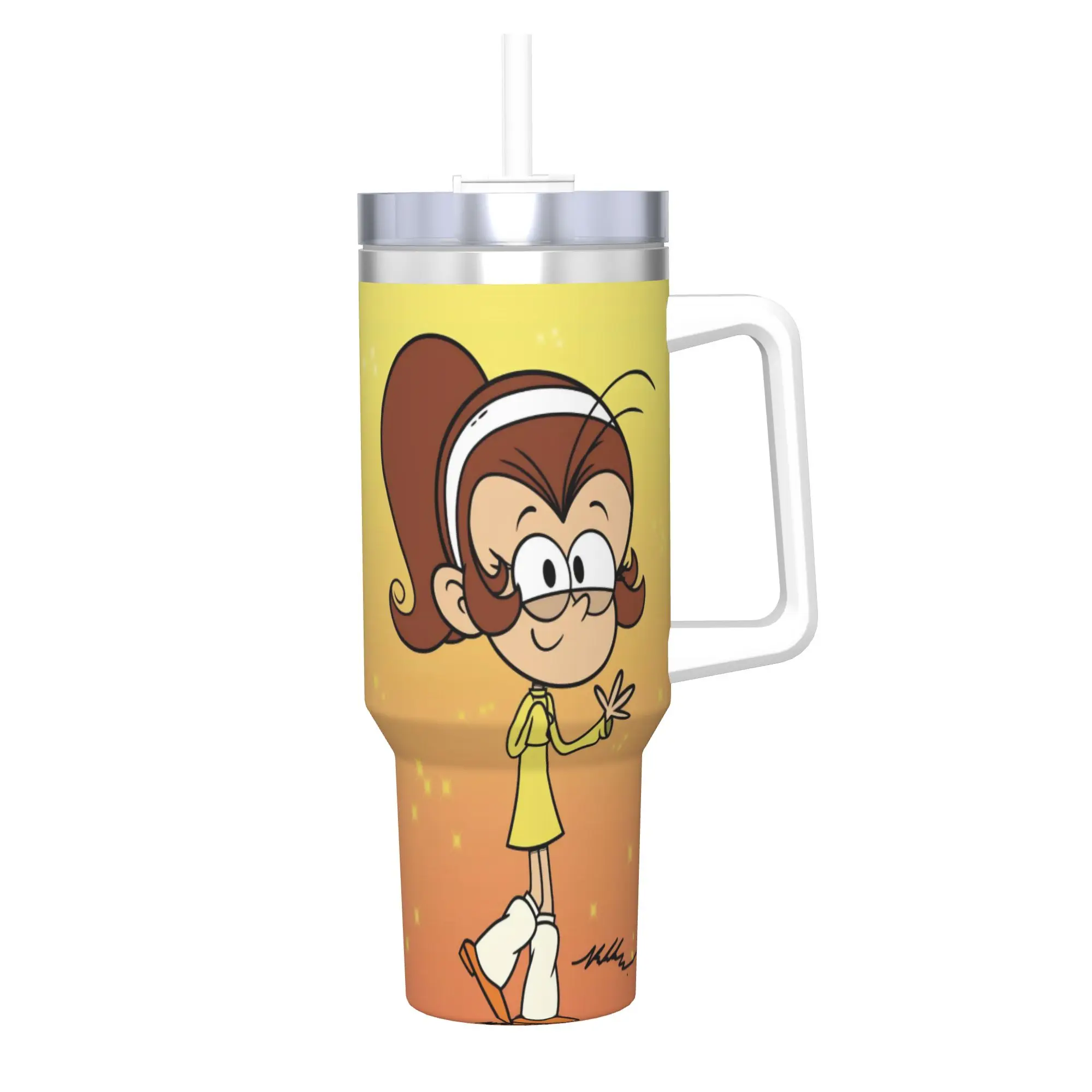 The Louds Houss  Tumbler With Straw  Stainless Steel Mugs Cup Double Wall Vacuum Insulated for Cold Or Hot 40oz