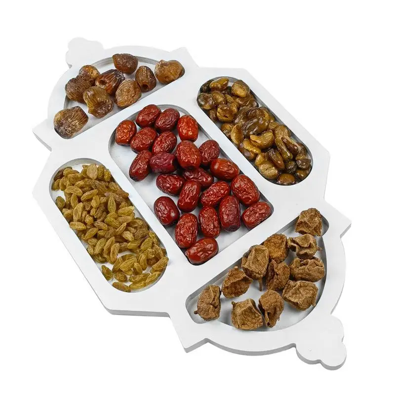 Dessert en bois pour l'Aïd Moubarak, décoration de fête musulmane islamique Ramadan Kareem, dessert de fruits, cadeaux de l'Aïd