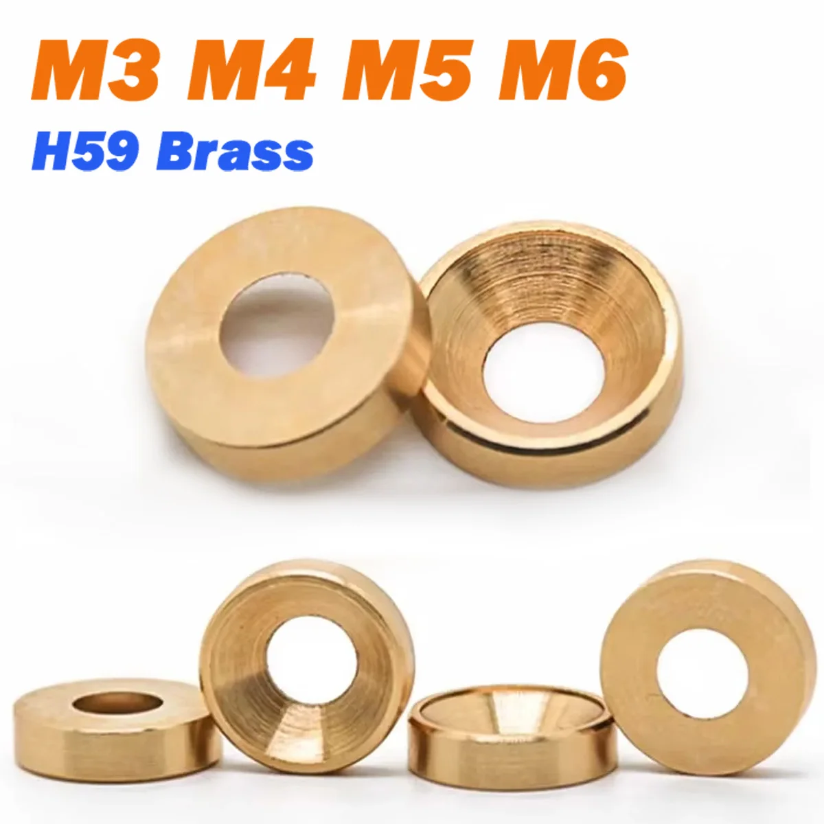 5Pcs H59 Brass Coun…