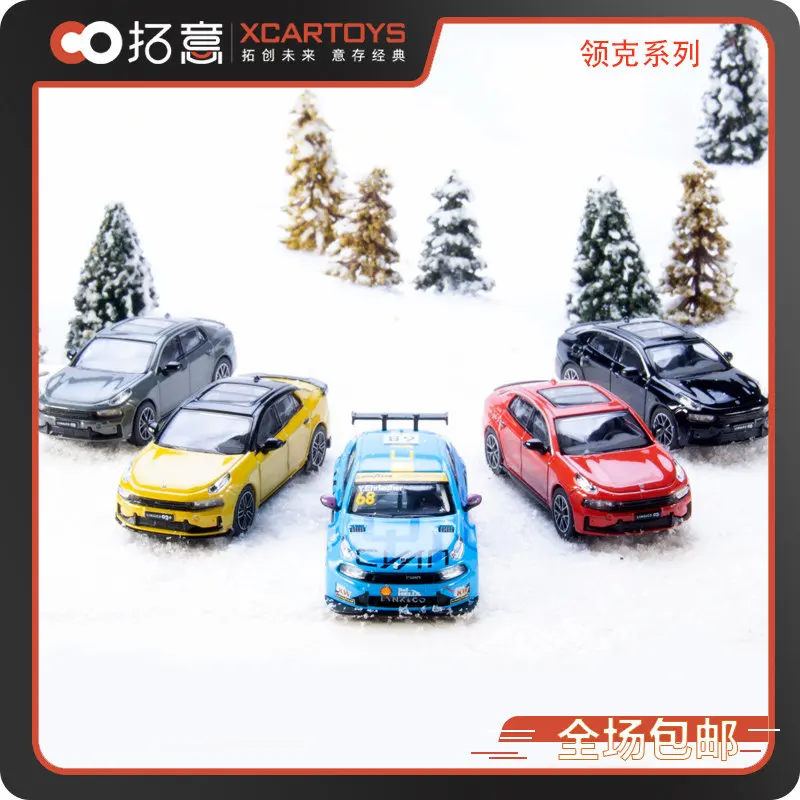 

XCARTOYS Car Toys For Boys 1:64 Alloy Car Model Toy Lynk & Co 02 Lynk & Co 03TCR Holiday Gifts