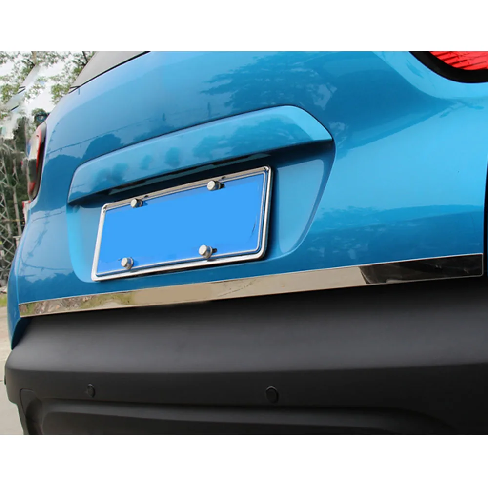 Styling Cover Stainless Steel Rear Door Bottom Tailgate Frame Plate Trim Lamp Trunk For Renault Captur 2015 2016 2017 2018 2019