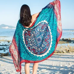 Travel Beach Sunscreen Scarve 31 Styles 90x180cm Bikini Large Shawl Sarong Wrap Scarf Women Brazilian Swimsuit Bathing Cover-ups