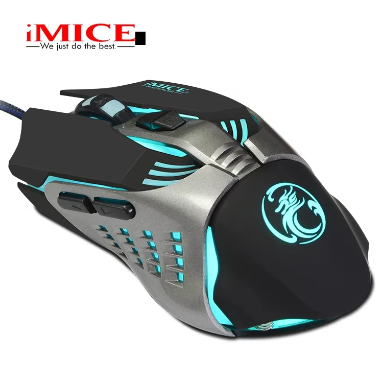 iMICE V5 Ergonomic USB Mouse Wired 3200 DPI Optical 7 Buttons Wired Gaming Mouse Office Mice For Laptops Desktop Computer Mouse