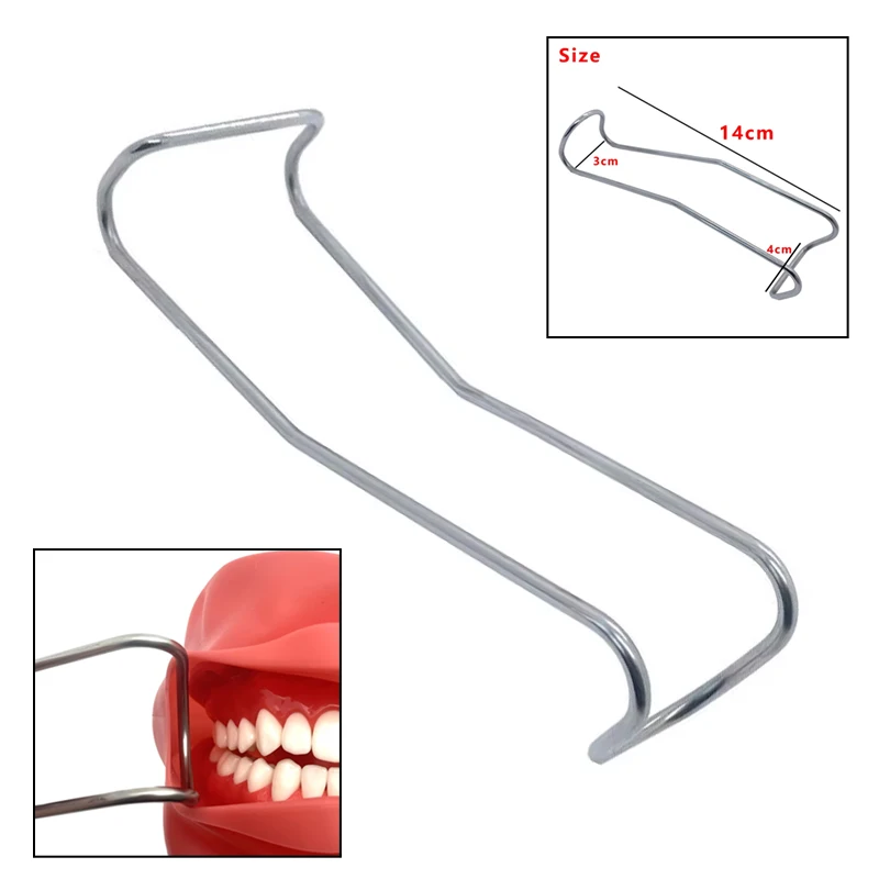 

Oral Implant Retractor Dental Lip Cheek Opener Metal Mouth Surgery Instruments Orthodontic Tools for Dentist Clinic Equipment
