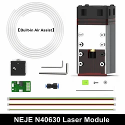 Комплект лазерного модуля NEJE N40630, 450 нм, TTL модуль лазерной головки для быстрой резки дерева/МДФ