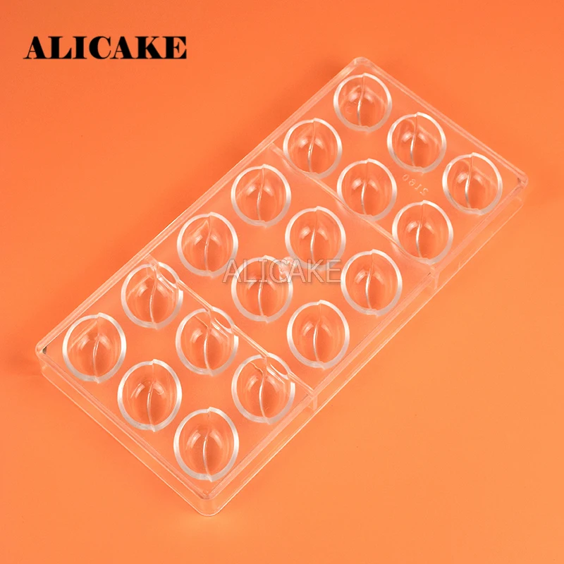 Polycarbonate Chocolate Molds Acorn Shape 15 Cavity Bonbons Professional Confectionery Baking Pastry Tools