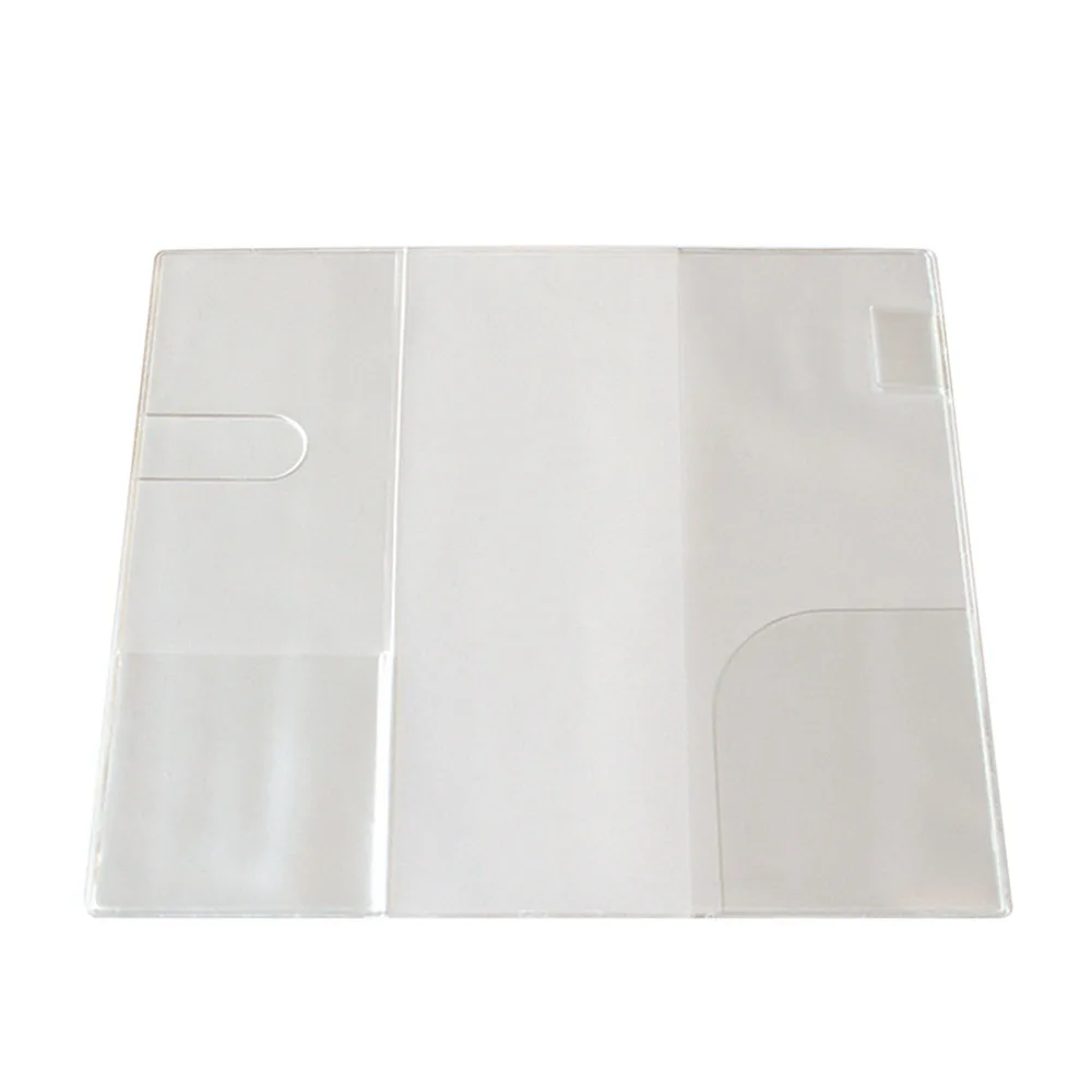 Durable A5/A6 Notebook Protective Sleeve PVC Waterproof Book Cover Transparent Scrapbooking Cover Agenda Planner