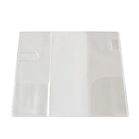 Capa protetora para notebook a5/a6, durável, pvc, à prova d'água, capa transparente para scrapbooking, agenda, planejador