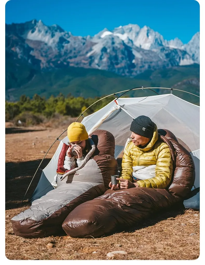 Naturehike-saco de dormir portátil para acampar al aire libre para adultos, ligero, cálido y resistente al frío, menos 20 grados Celsius