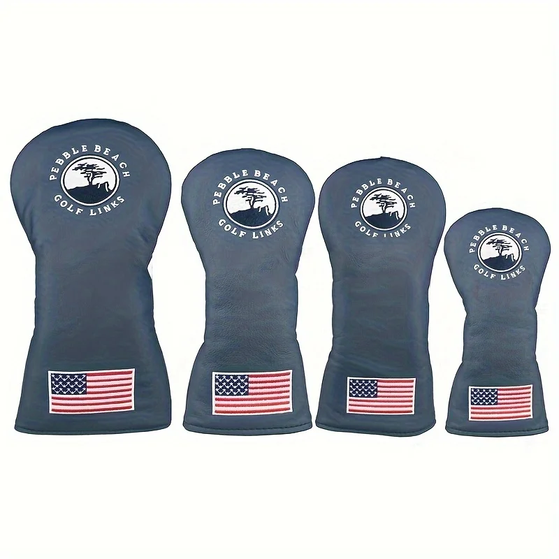 Tree Pattern Golf Club Head Cover Driver Head Covers Fairway Wood Head Covers Hybrid Head Covers Putter Cover Pu Leather