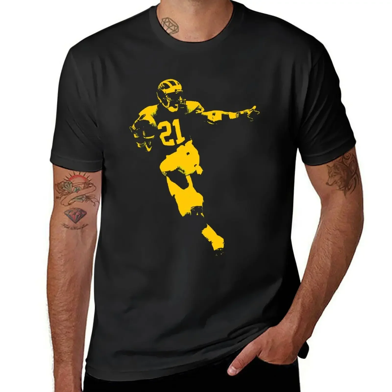 Desmond Heisman Howard - Maize Stencil T-Shirt sweat hippie clothes tops compression shirt men