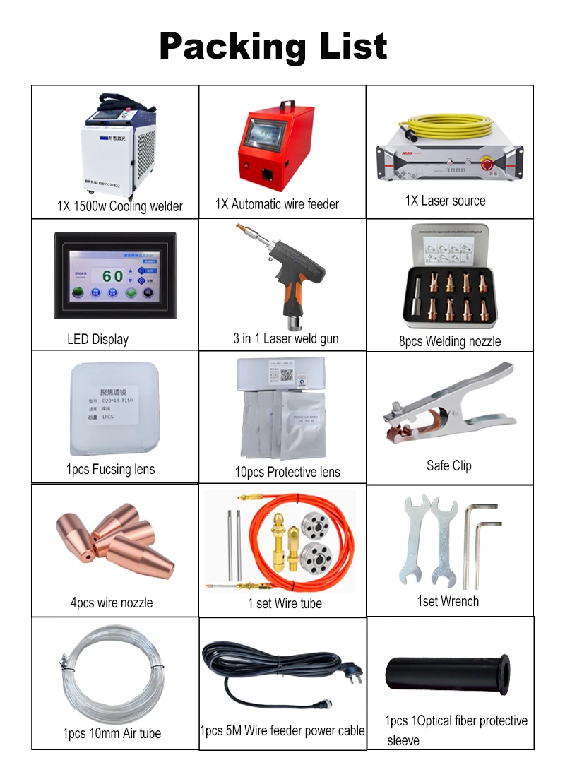 NICYLAZER 1500W 3-in-1 Handheld Laser Welder – Portable Metal Welding, Cleaning & Cutting Machine for Steel/Aluminum