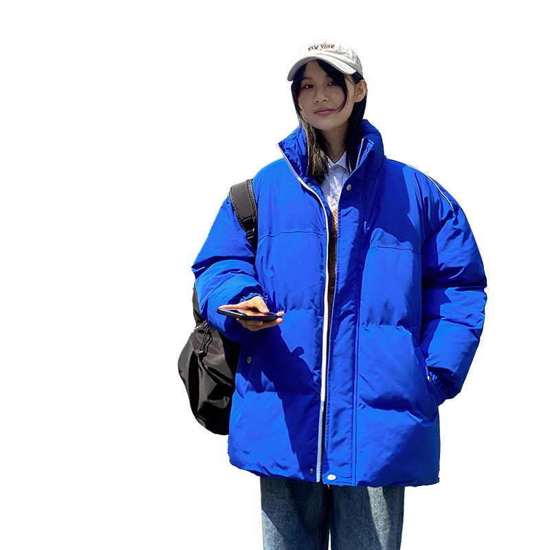 Parkas de algodão espessado para homens e mulheres, casacos de inverno para casais