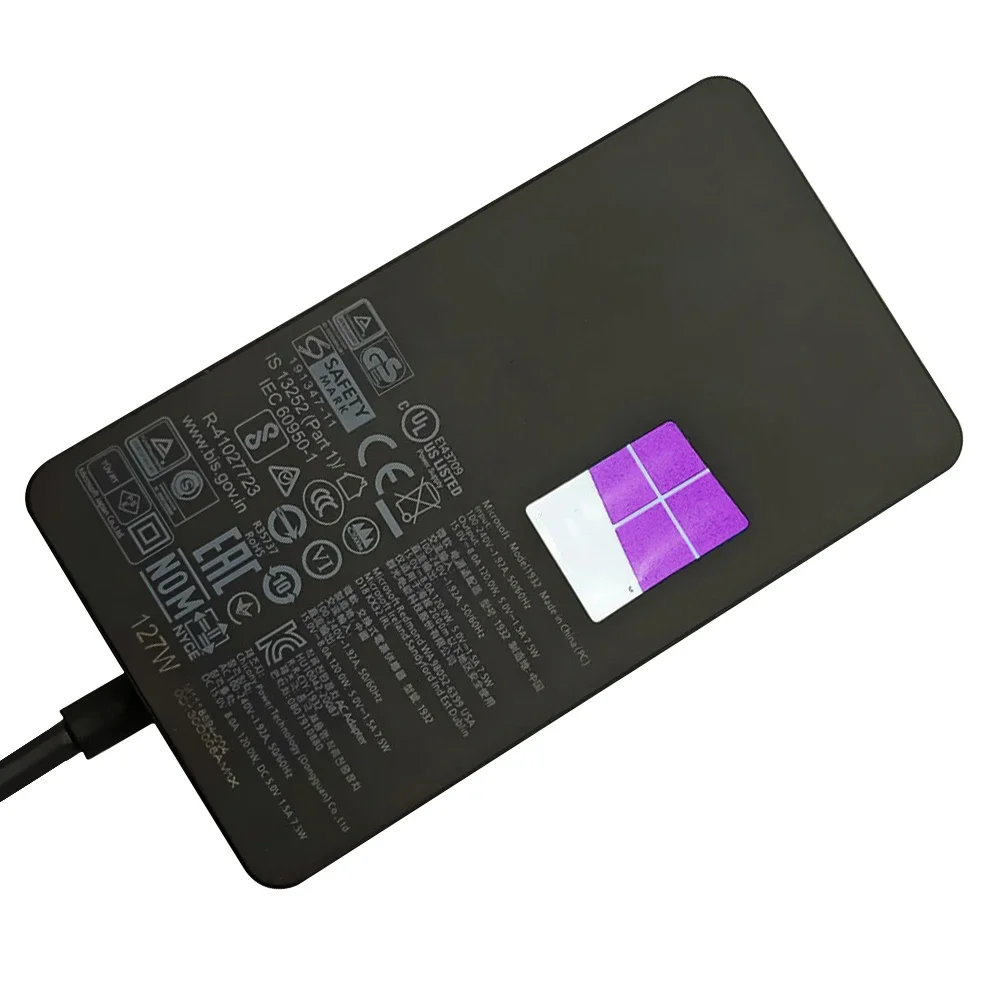 Imagem -02 - Carregador para Microsoft Superfície Livro Modelo 1932 Laptop 15v 8a 127w com Usb 5v 1.5a