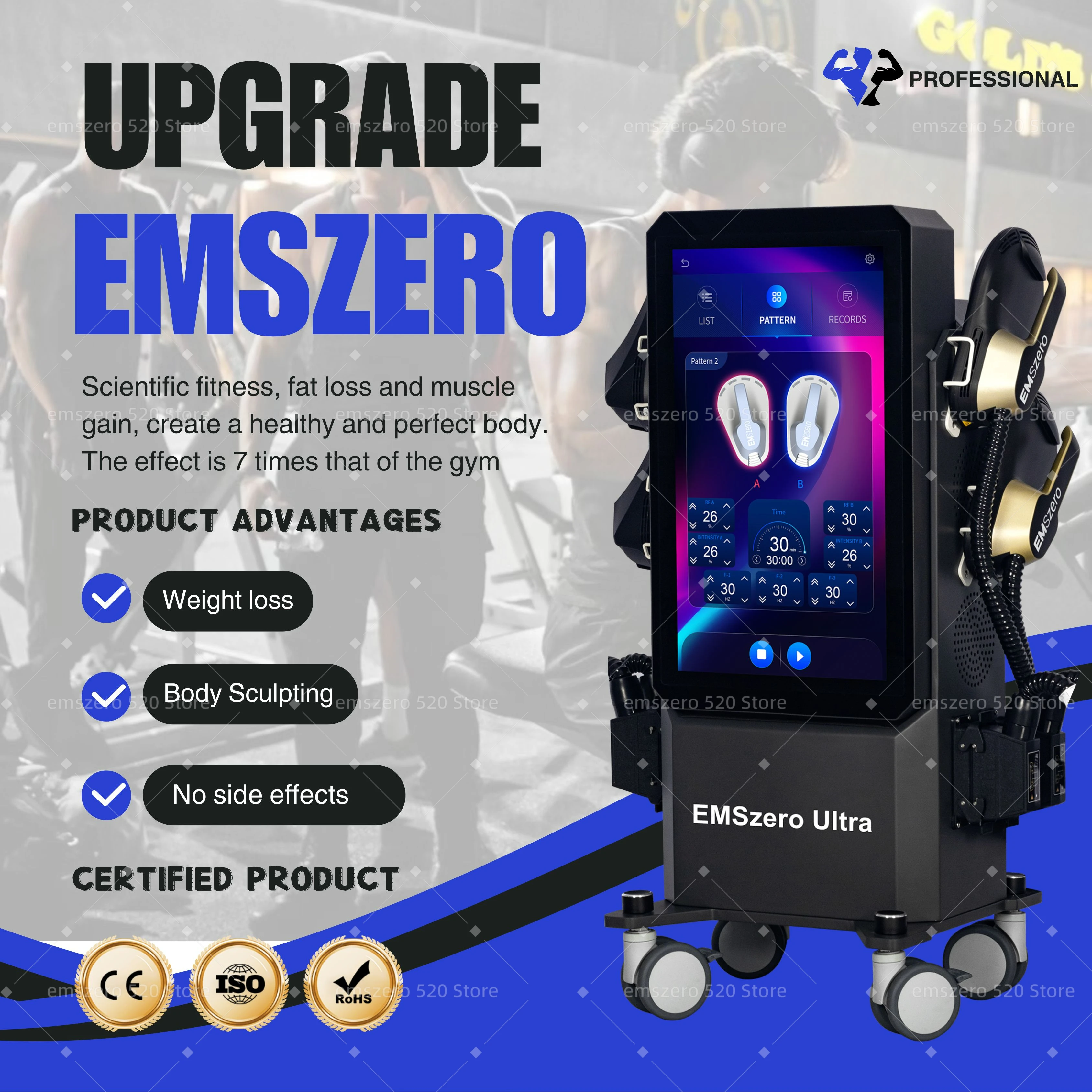 

EMSzero Machine NEO 2025 EMS Body Slim Muscle Stimulation Lose Weight Ultra Sculpt Therapy EMS+EMT/RF 5 Handle Pelvic