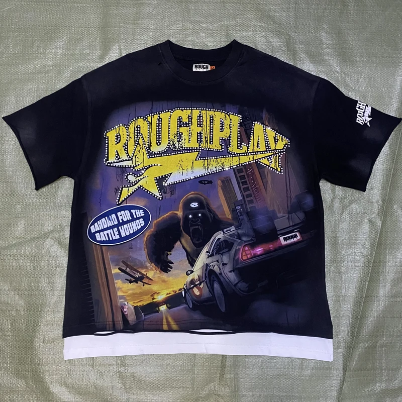 

Летние модные новые поступления, футболки для мужчин и женщин, пары, повседневные универсальные футболки для грубых игр