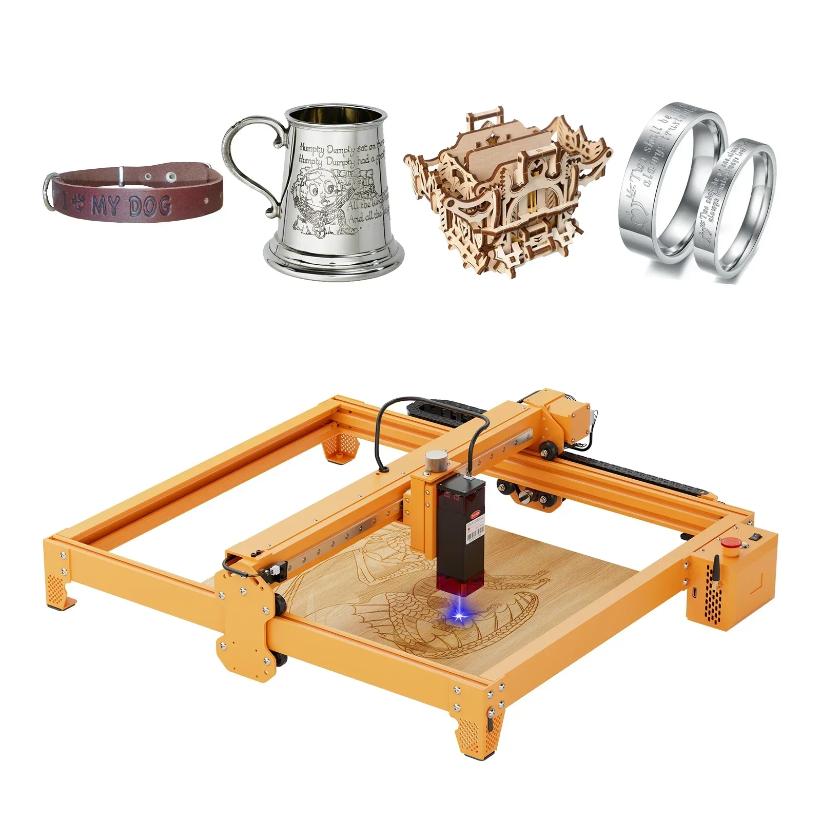 

40W High Precision 3D Engraving Machine Machines For Wood Leather Cutting And Engraving