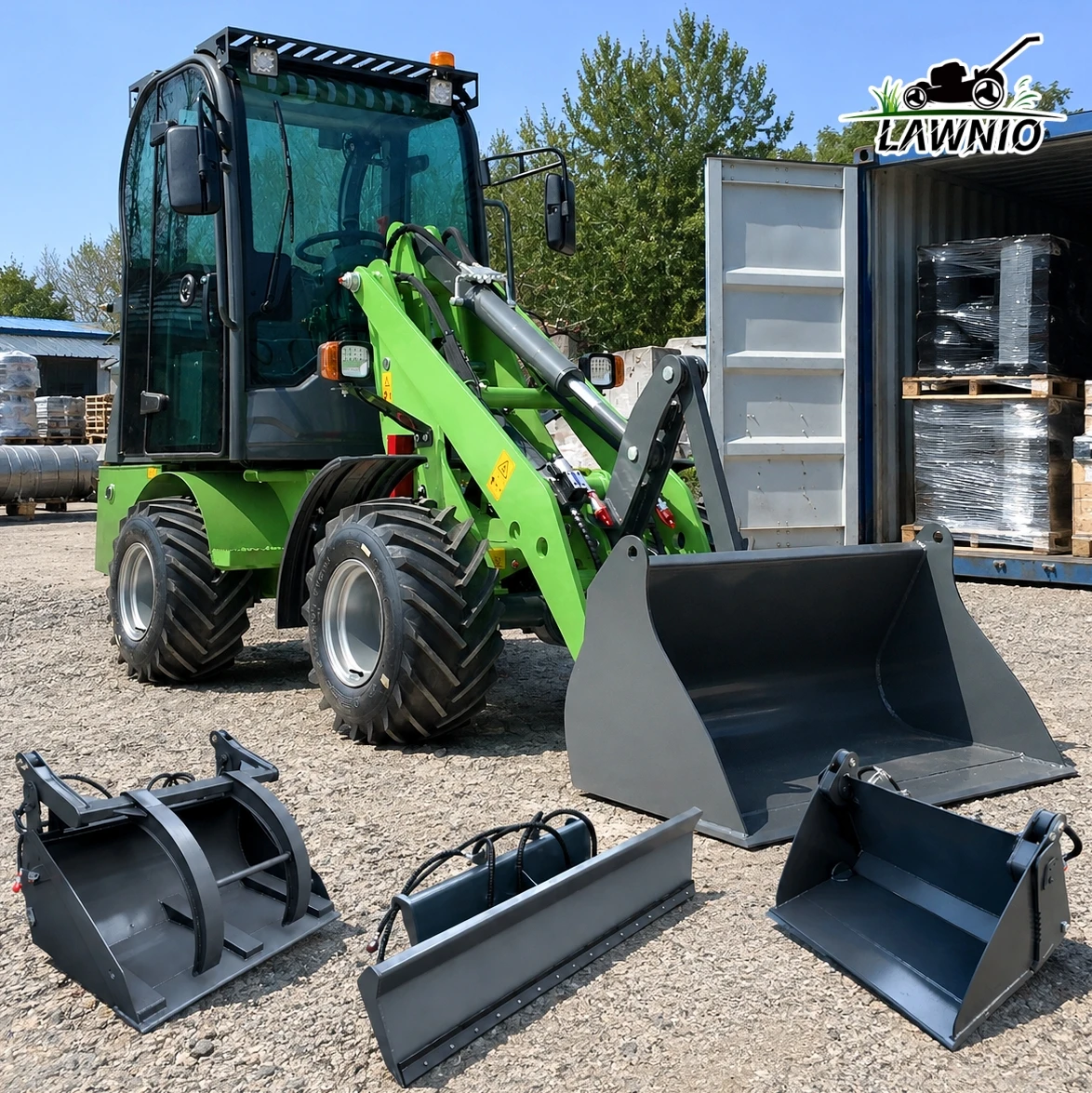 New Model Electric Loader  2527mm Max Lift Height Multi Purpose for Snow Removal Wheel Loader