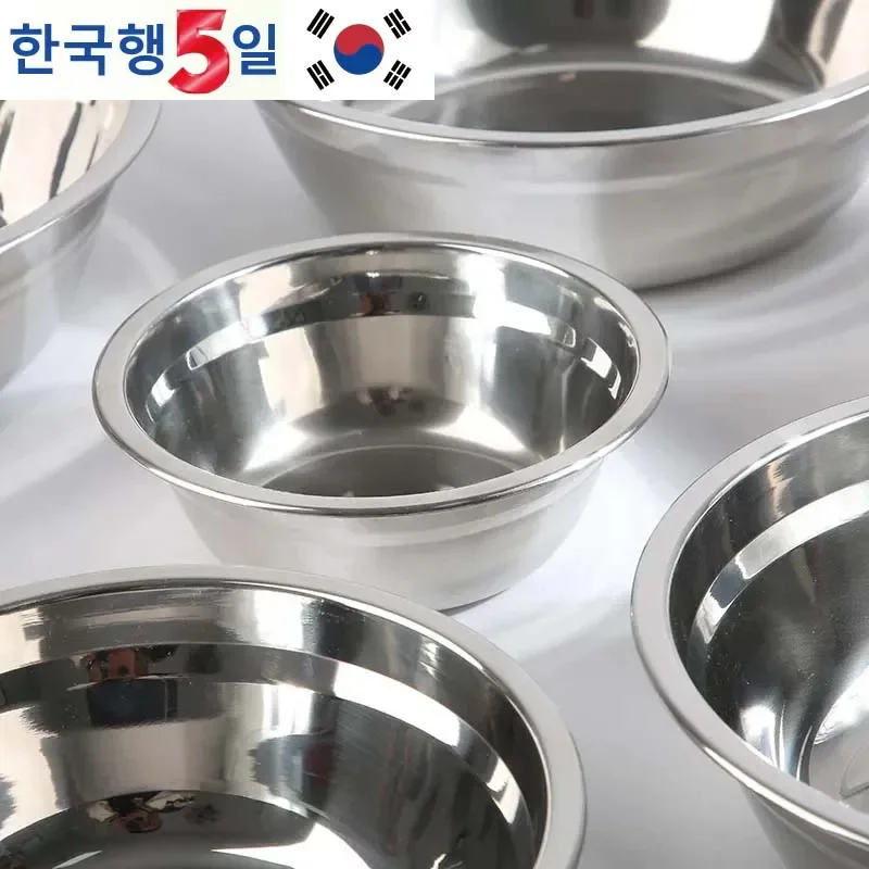 

Круглая утолщенная кухонная миска из нержавеющей стали для приготовления пищи и выпечки, миска для мытья фруктов и овощей