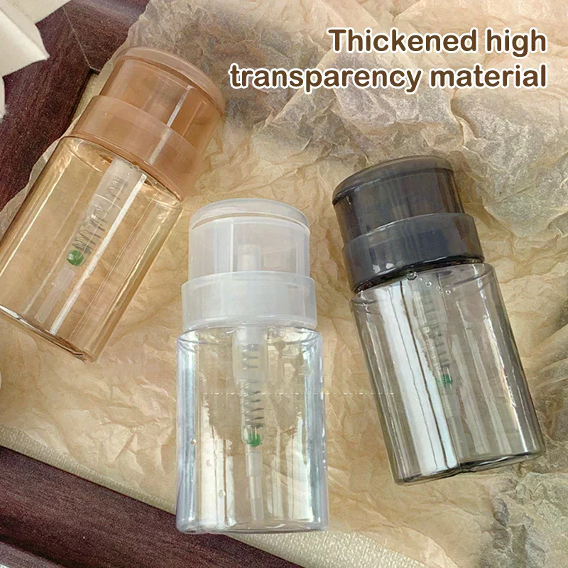 Bouteilles rechargeables pour ongles, distributeur de pompe à pression vide, dissolvant de vernis à ongles, nettoyant, bouteille de maquillage, outil de manucure
