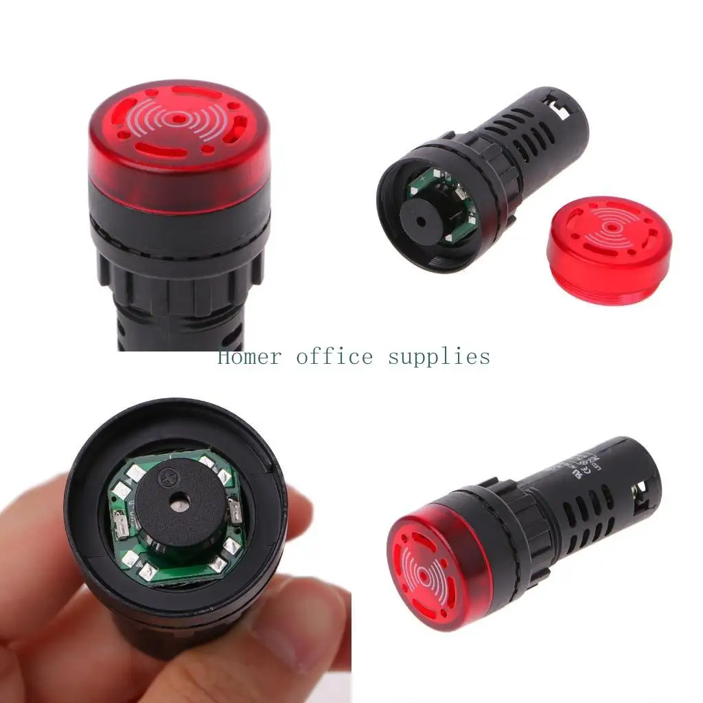 

K43B AD16-22SM LED Flash Alarm Lamp With Buzzer Red Green Yellow