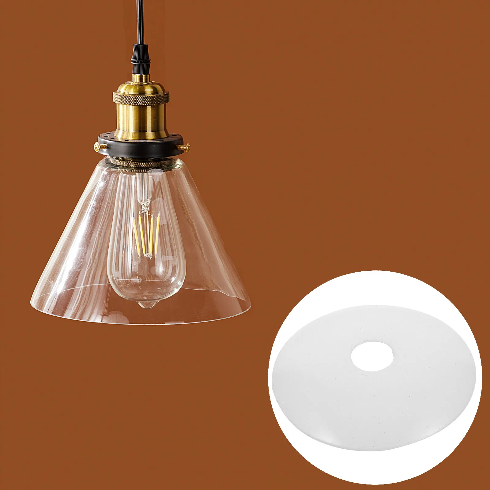 

Набор из 6 винтажных металлических потолочных плафонов для люстр и подвесных светильников, декоративные накладки для домашнего освещения