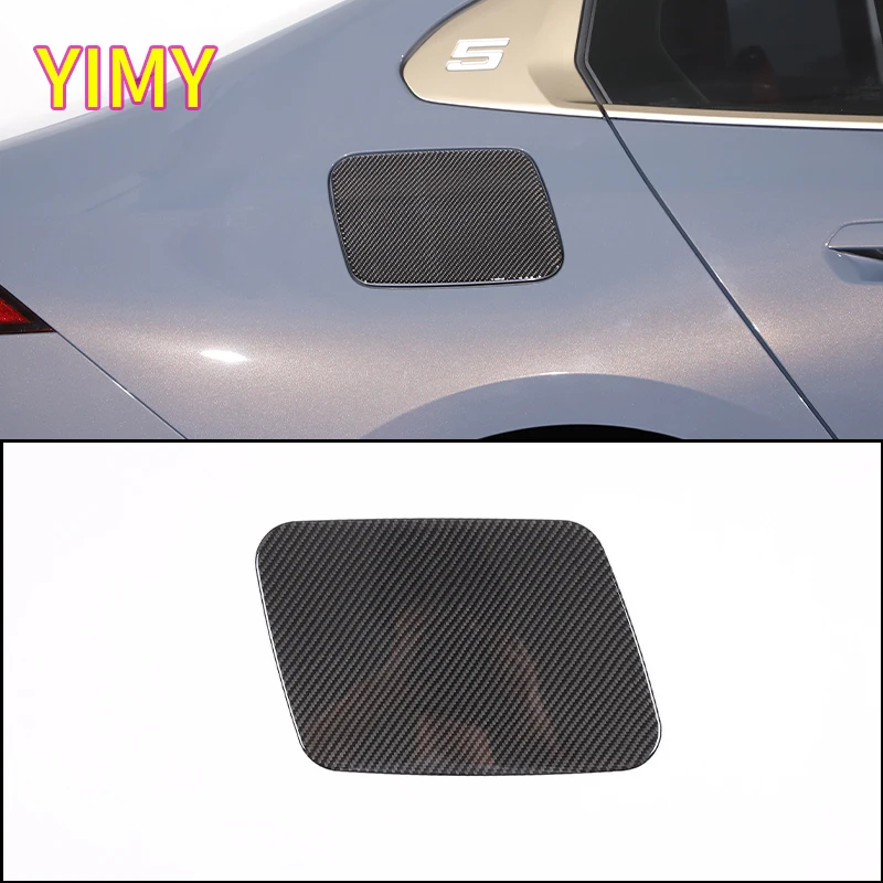 

Soft Carbon Fiber Car Fuel Tank Cover Panel Decorative stickers Suitable for BMW 5 Series i5 G60 525li 530li 2023+