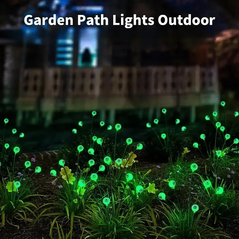LED Solar Halloween Eyeball Light Waterproof Suitable for Outdoor Gardens Lawns Party Paths Holiday Atmosphere Decoration