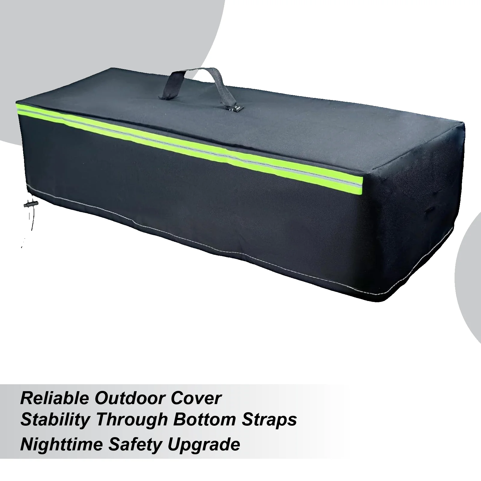 Fire Pit Covers Waterproof Windproof Oxford Cloth Rectangular Fire Table Cover For Garden Backyard Farm Pathway Driveway Patio