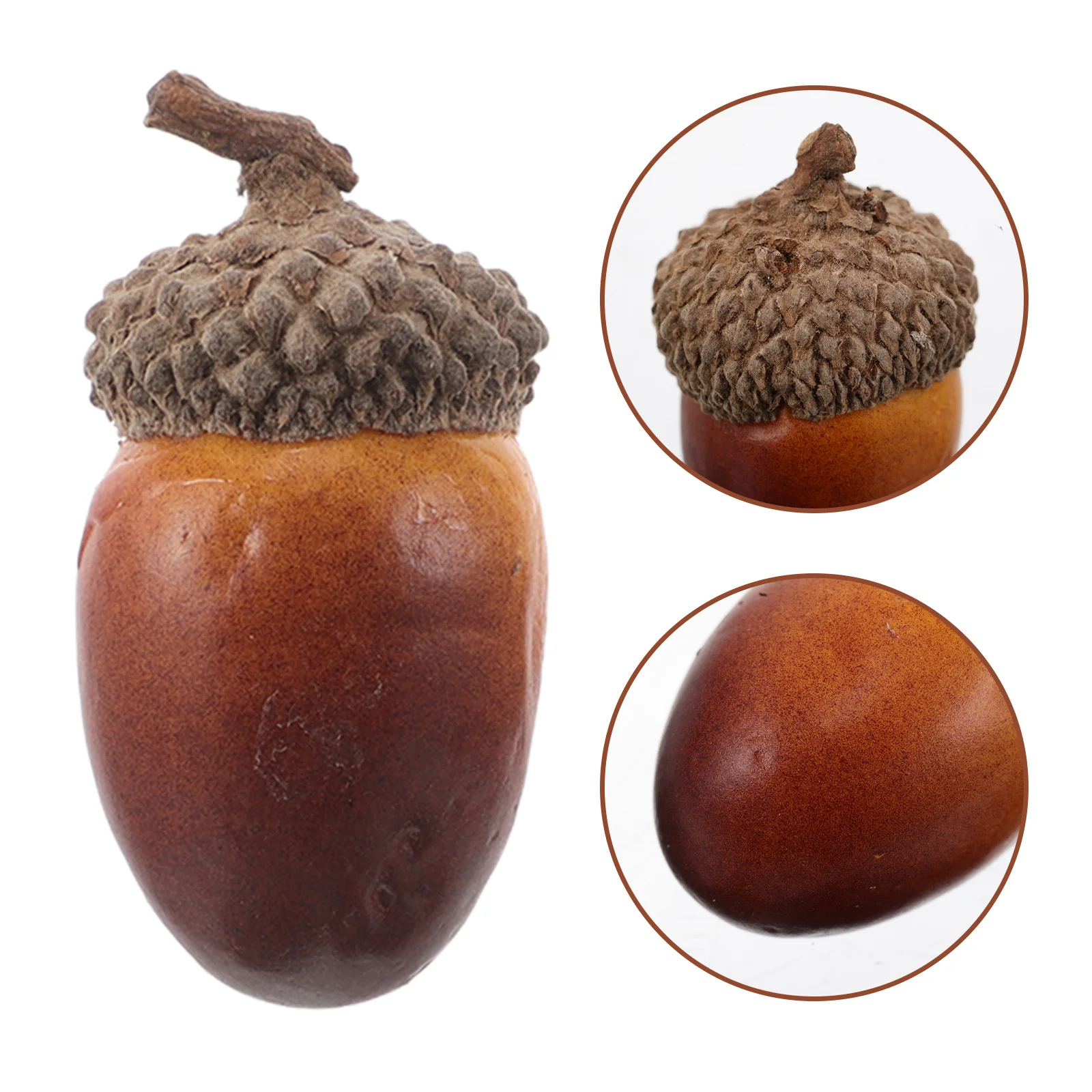 

40pcs Artificial Acorns For Crafts Fall Ornaments Bowl Filler Vase Display Lifelike Small Acorn Home Office Decor