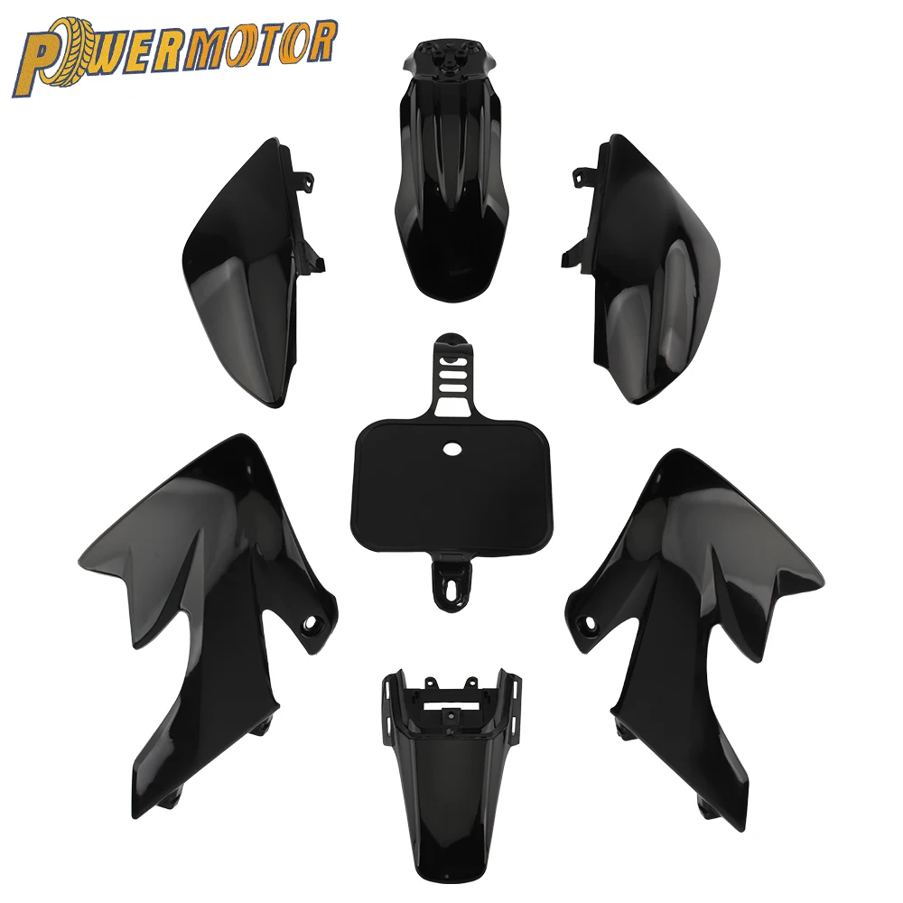 Motorrad Vollplastik-Kotflügel-Verkleidungsset für HONDA XR50 CRF50 50 70 90 110 125 140 150 160cc Pit Dirt Bike Ersatzteile