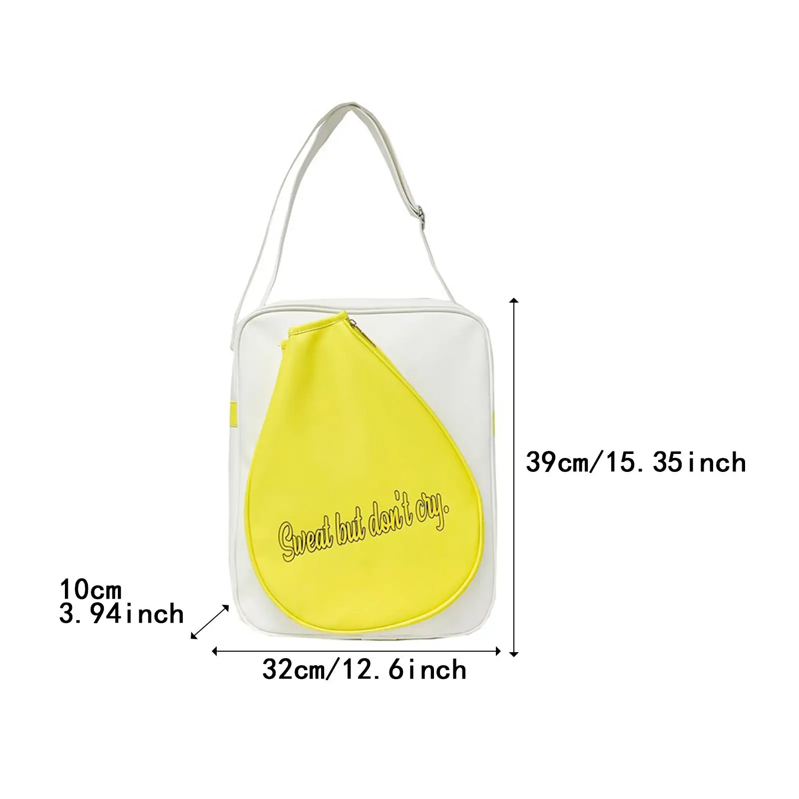Professional Badminton Racket Bag Layered Storage Water Resistant Shoulder Bag for Paddle Pickle Ball and Everyday Use