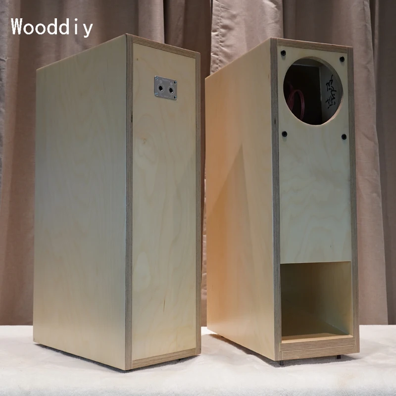 Wooddiy 5/6.5 Inch One Pair Speaker Empty Cabinet Fostex Fe126en Louderspeaker Shell Floor Box Labyrinth Full-range One-way