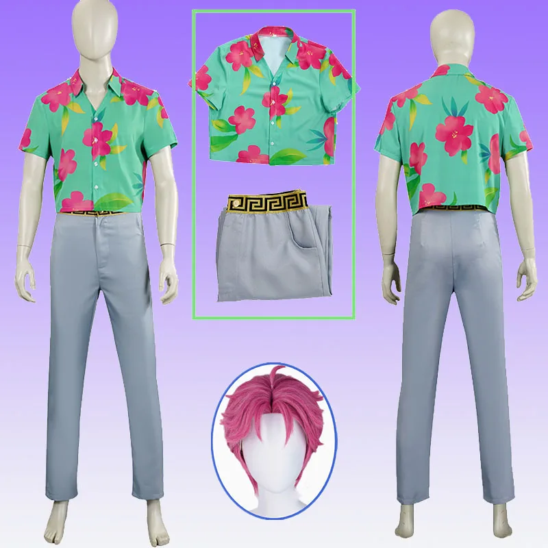 

Anime KPop Demon Hunters Movie Abby Cosplay Costume Shirt Hat Wig Beachwear Member Of Saja Boys Cosplay Costume Full Of Suit