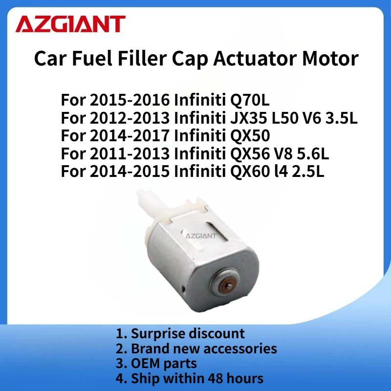 

For Infiniti JX35 L50 V6 3.5L 2012-2013/QX56 V8 5.6L 2011-2013 Car Fuel Filler Flap Open Lock Release Actuator Core Motor