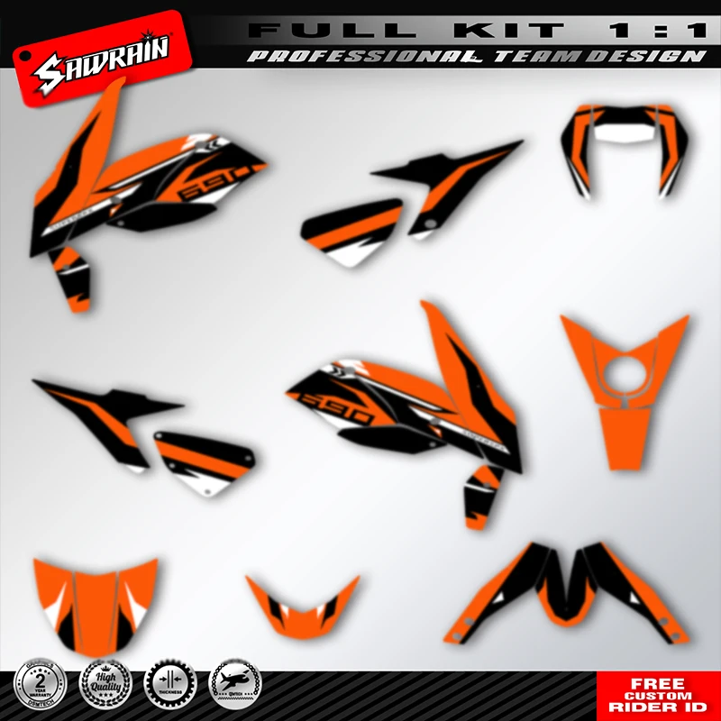 

Sawrain Custom Motorcycle Background Graphics Decal Sticker Kits For KTM 2012-2020 Duke 690