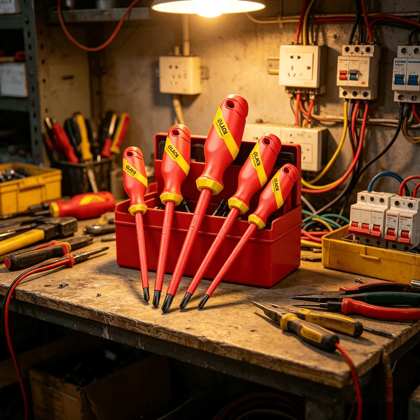 

8PCS LAOA Insulated Screwdriver Sets 1000V VDE Slotted Phillips Screwdriver with Magnetic 2.5-8 mm Electrician Home Repair Tools