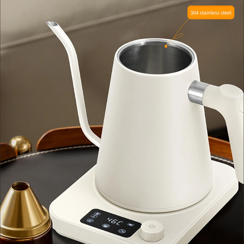 Bouilloire électrique 1000ML, Pot électrique à col de cygne, bouilloire électrique intelligente à température constante, bouilloire versée